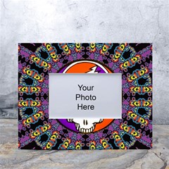 Gratefuldead Grateful Dead Pattern White Tabletop Photo Frame 4 x6 