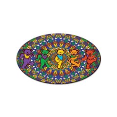 Grateful Dead Pattern Sticker Oval (10 pack)