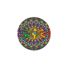 Grateful Dead Pattern Golf Ball Marker (4 Pack)