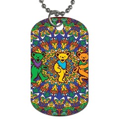 Grateful Dead Pattern Dog Tag (Two Sides)