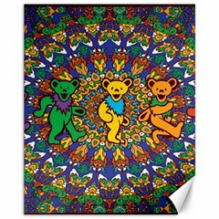 Grateful Dead Pattern Canvas 11  X 14 