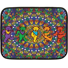 Grateful Dead Pattern Two Sides Fleece Blanket (Mini)