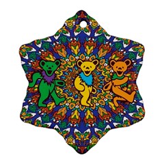 Grateful Dead Pattern Snowflake Ornament (Two Sides)