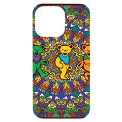 Grateful Dead Pattern iPhone 14 Pro Max Black UV Print Case