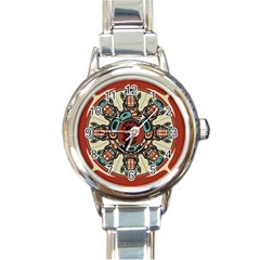 Grateful-dead-pacific-northwest-cover Round Italian Charm Watch by Sarkoni