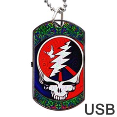 Grateful Dead - Dog Tag Usb Flash (one Side)