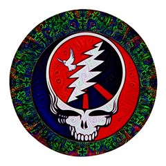 Grateful Dead - Round Glass Fridge Magnet (4 Pack) by Sarkoni