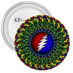 Grateful Dead 3  Buttons