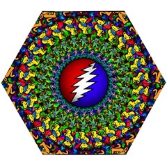 Grateful Dead Wooden Puzzle Hexagon