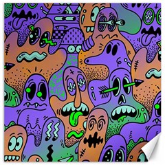 Trippy Aesthetic Halloween Canvas 16  X 16 