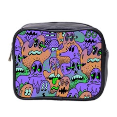 Trippy Aesthetic Halloween Mini Toiletries Bag (two Sides)