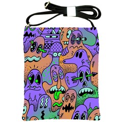 Trippy Aesthetic Halloween Shoulder Sling Bag