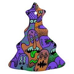 Trippy Aesthetic Halloween Ornament (christmas Tree) 