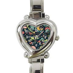 Alien Rocket Space Aesthetic Heart Italian Charm Watch