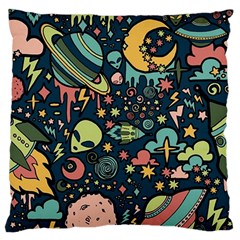 Alien Rocket Space Aesthetic Standard Premium Plush Fleece Cushion Case (two Sides) by Sarkoni