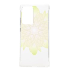 Flower Design T- Shirt Beautiful White And Yellow Artistic Flower T- Shirt Samsung Galaxy Note 20 Ultra Tpu Uv Case