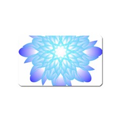 Flower Illustration T- Shirt Beautiful And Artistic Blue Flower T- Shirt Magnet (name Card) by EnriqueJohnson