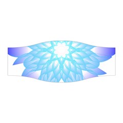 Flower Illustration T- Shirt Beautiful And Artistic Blue Flower T- Shirt Stretchable Headband