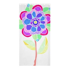 Flower Illustration T- Shirtflower T- Shirt Shower Curtain 36  X 72  (stall)  by EnriqueJohnson