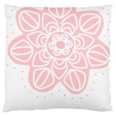 Flower Mandala T- Shirt Flower Mandala T- Shirt Large Cushion Case (two Sides)