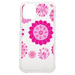 Flower Pattern T- Shirt Pink Psychedelic Floral Power Pattern T- Shirt Iphone 12 Mini Tpu Uv Print Case	 by EnriqueJohnson