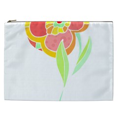 Flowers Art T- Shirtflower T- Shirt (2) Cosmetic Bag (xxl) by EnriqueJohnson