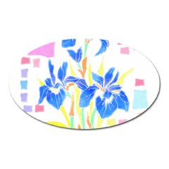 Flowers Art T- Shirtflowers T- Shirt (8) Oval Magnet by EnriqueJohnson