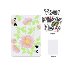 Flowers Illustration T- Shirtflowers T- Shirt (8) Playing Cards 54 Designs (mini) by EnriqueJohnson