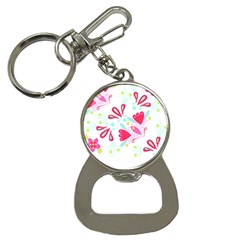 Flowers T- Shirt Batik Flower Pattern T- Shirt Bottle Opener Key Chain by EnriqueJohnson