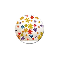 Flowers T- Shirt Flower Power T- Shirt Golf Ball Marker (4 Pack) by EnriqueJohnson