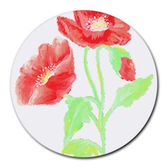 Flowers T- Shirtflowers T- Shirt Round Mousepad by EnriqueJohnson