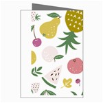 Fruits T- Shirt Funny Summer Fruits Collage Fruit Bright Colors T- Shirt Greeting Cards (Pkg of 8) Right