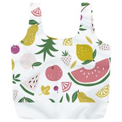 Fruits T- Shirt Funny Summer Fruits Collage Fruit Bright Colors T- Shirt Full Print Recycle Bag (xl) by EnriqueJohnson