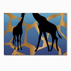 Giraffe Lover T- Shirt G I R A F F E O N G I R A F F E P R I N T P R E T T Y F O R V A C A T I O N T Postcards 5  X 7  (pkg Of 10) by EnriqueJohnson