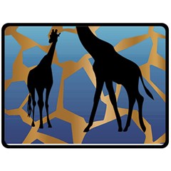 Giraffe Lover T- Shirt G I R A F F E O N G I R A F F E P R I N T P R E T T Y F O R V A C A T I O N T Fleece Blanket (large) by EnriqueJohnson