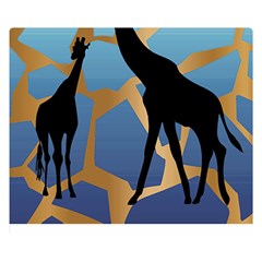 Giraffe Lover T- Shirt G I R A F F E O N G I R A F F E P R I N T P R E T T Y F O R V A C A T I O N T Premium Plush Fleece Blanket (small) by EnriqueJohnson
