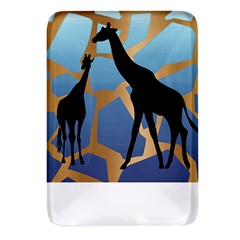 Giraffe Lover T- Shirt G I R A F F E O N G I R A F F E P R I N T P R E T T Y F O R V A C A T I O N T Rectangular Glass Fridge Magnet (4 Pack)