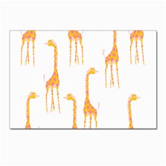 Giraffe Pattern T- Shirt Giraffes T- Shirt Postcard 4 x 6  (pkg Of 10) by EnriqueJohnson