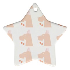 Great Dane Dog Pattern T- Shirt Great Dane Dog Pattern T- Shirt Star Ornament (two Sides) by EnriqueJohnson