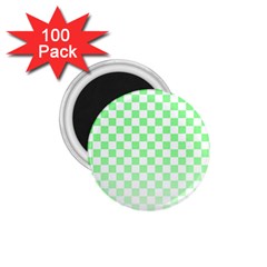 Green Checker T- Shirt Green Checker T- Shirt 1 75  Magnets (100 Pack) 