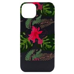 Hawaii T- Shirt Hawaii Blood Flower Garden T- Shirt Iphone 14 Plus Black Uv Print Case by EnriqueJohnson