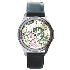 Hawaii T- Shirt Hawaii Bloom Creative T- Shirt Round Metal Watch