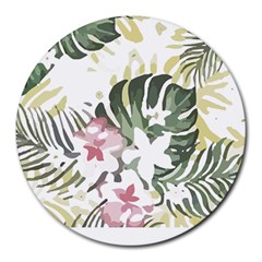 Hawaii T- Shirt Hawaii Bloom Creative T- Shirt Round Mousepad