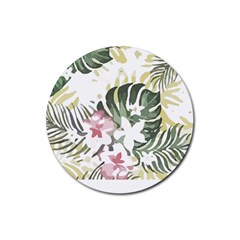 Hawaii T- Shirt Hawaii Bloom Creative T- Shirt Rubber Coaster (Round)