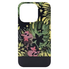 Hawaii T- Shirt Hawaii Bloom Creative T- Shirt iPhone 14 Pro Black UV Print Case