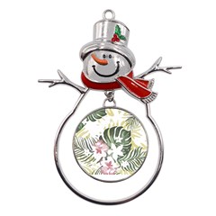 Hawaii T- Shirt Hawaii Bloom Creative T- Shirt Metal Snowman Ornament