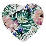 Hawaii T- Shirt Hawaii Flora T- Shirt Ornament (Heart) Front