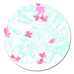 Hawaii T- Shirt Hawaii Flower Bird Fashion T- Shirt Magnet 5  (round) by EnriqueJohnson