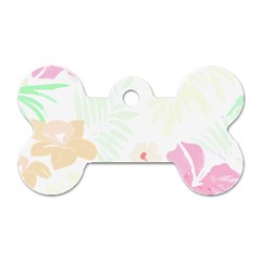 Hawaii T- Shirt Hawaii Flower Creative T- Shirt Dog Tag Bone (one Side)