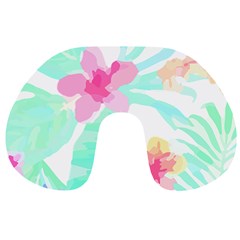 Hawaii T- Shirt Hawaii Flower Pattern T- Shirt Travel Neck Pillow by EnriqueJohnson